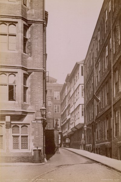 Vykort med norra ingången till Middle Temple Lane av English Photographer