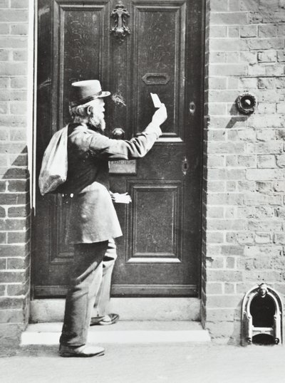 Brevbärare i King William Walk, Greenwich, 1885 av English Photographer