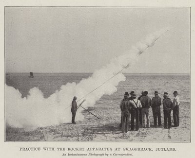Träna med raketapparaten vid Skagerrack, Jylland av English Photographer