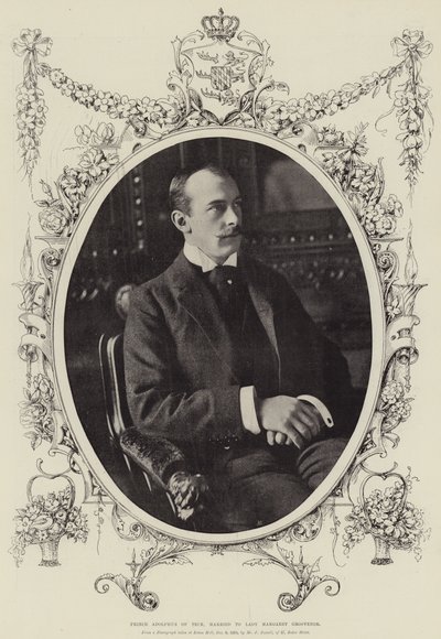 Prins Adolf av Teck, gift med Lady Margaret Grosvenor av English Photographer