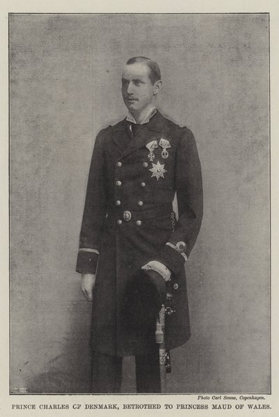 Prins Charles av Danmark, trolovad med prinsessan Maud av Wales av English Photographer