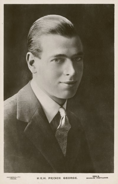 Prins George, hertig av Kent (s/v foto) av English Photographer