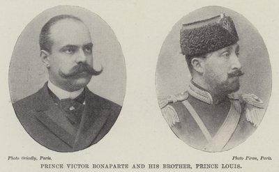 Prins Victor Bonaparte och hans bror, prins Louis av English Photographer