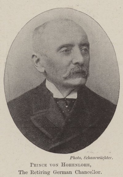 Prins von Hohenlohe, Tysklands avgående förbundskansler av English Photographer