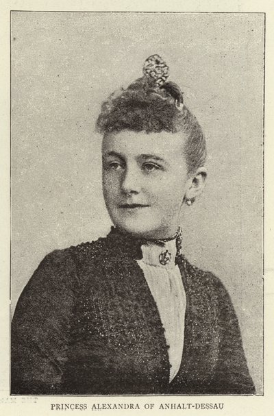 Prinsessan Alexandra av Anhalt-Dessau av English Photographer