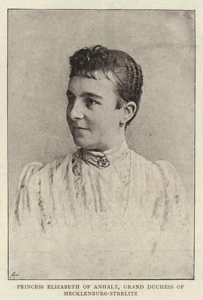 Prinsessan Elizabeth av Anhalt, storhertiginnan av Mecklenburg-Strelitz av English Photographer