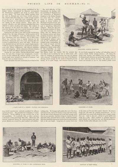 Fängelseliv i Burmah av English Photographer