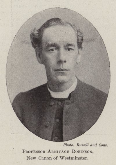 Professor Armitage Robinson, New Canon of Westminster av English Photographer