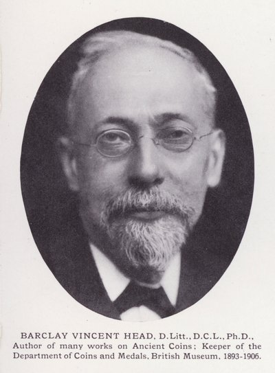 Prominent Men of London: Barclay Vincent Head (s/v foto) av English Photographer