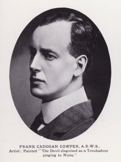 Prominent Men of London: Frank Cadogan Cowper (s/v foto) av English Photographer
