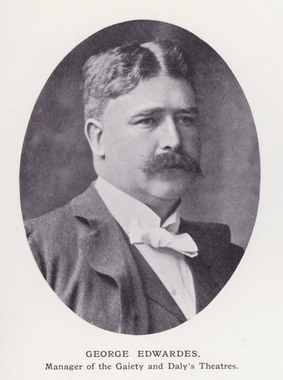 Prominent Men of London: George Edwardes (s/v foto) av English Photographer