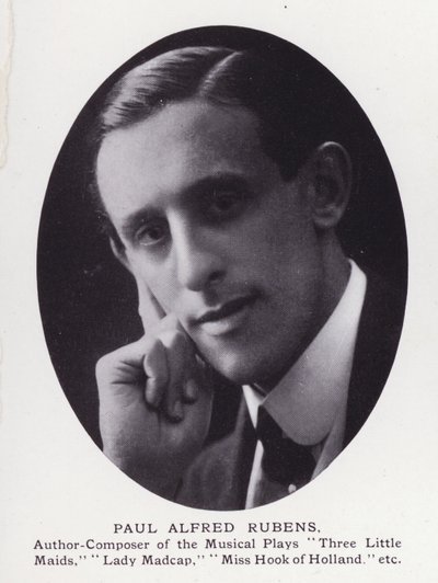 Prominent Men of London: Paul Alfred Rubens (s/v foto) av English Photographer