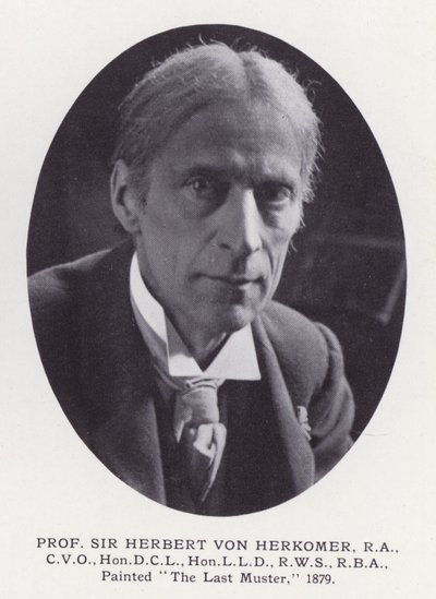 Framstående män i London: Prof Sir Herbert Von Herkomer (s/v foto) av English Photographer