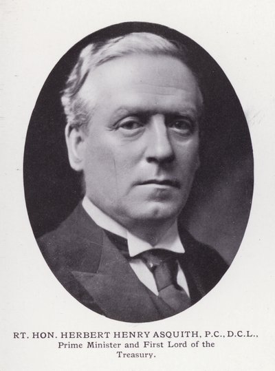 Prominent Men of London: Rt Hon Herbert Henry Asquith (s/v foto) av English Photographer