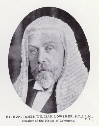 Prominent Men of London: Rt Hon James William Lowther (s/v foto) av English Photographer