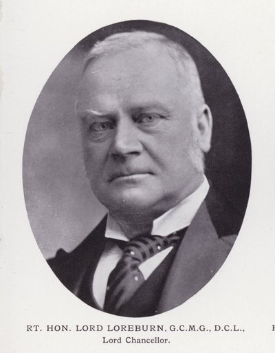 Prominent Men of London: Rt Hon Lord Loreburn (s/v foto) av English Photographer