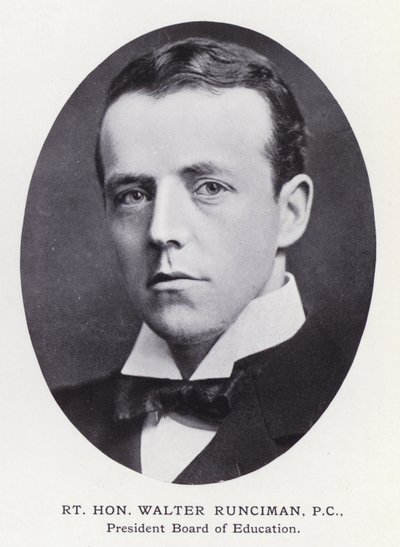 Prominent Men of London: Rt Hon Walter Runciman (s/v foto) av English Photographer