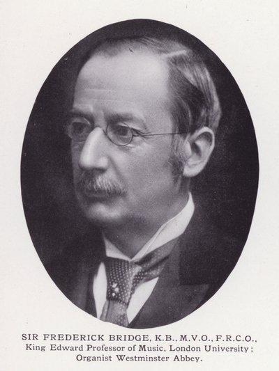 Prominent Men of London: Sir Frederick Bridge (s/v foto) av English Photographer