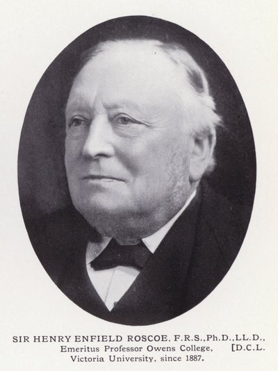 Prominent Men of London: Sir Henry Enfield Roscoe (s/v foto) av English Photographer