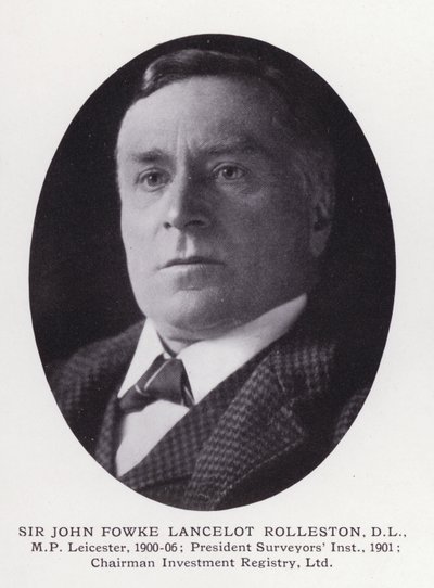 Prominent Men of London: Sir John Fowke Lancelot Rolleston (s/v foto) av English Photographer