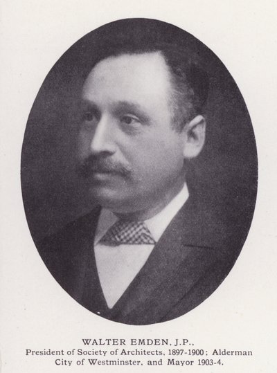 Prominent Men of London: Walter Emden (s/v foto) av English Photographer