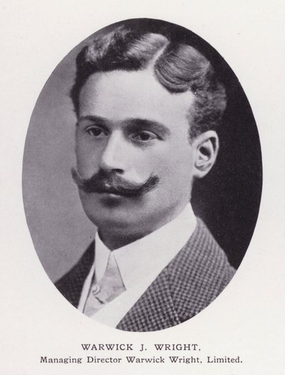 Prominent Men of London: Warwick J Wright (s/v foto) av English Photographer
