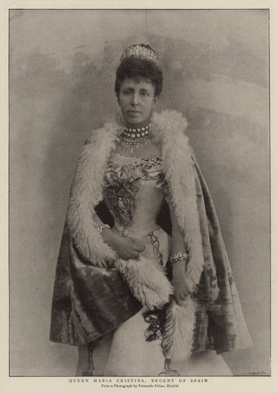 Drottning Maria Cristina, Spaniens regent av English Photographer