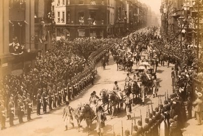 Drottning Victoria, diamantjubileumsprocession, 1897 av English Photographer