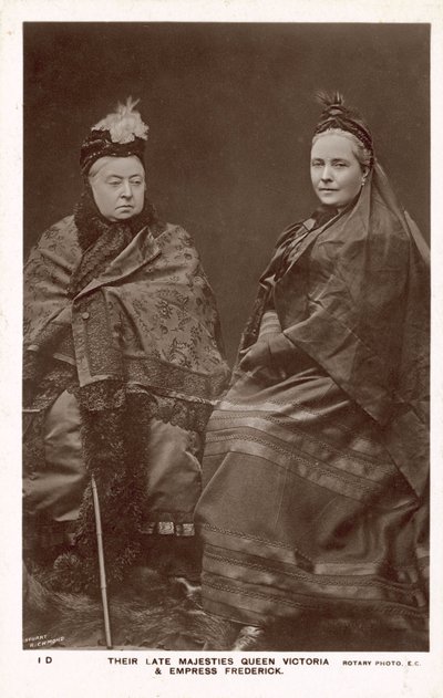 Drottning Victoria, kejsarinna Fredrik av English Photographer