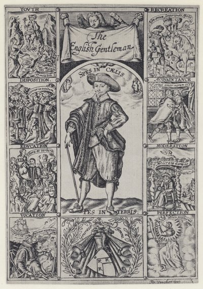 R Brathwait, The English Gentleman, J Haviland för R Bostock 1630 (s/v foto) av English Photographer