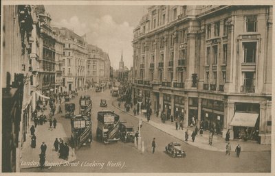 Regent Street, London, blickar norrut av English Photographer