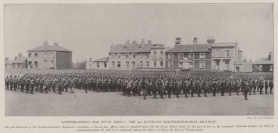Förstärkningar för Sydafrika, 3:e bataljonen Northamptonshire Regiment av English Photographer