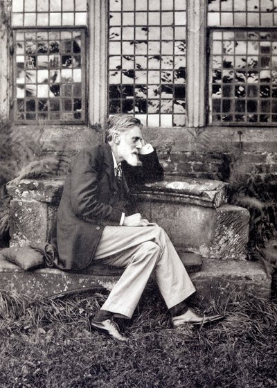 Robert Bridges, engelsk poet (s/v foto) av English Photographer