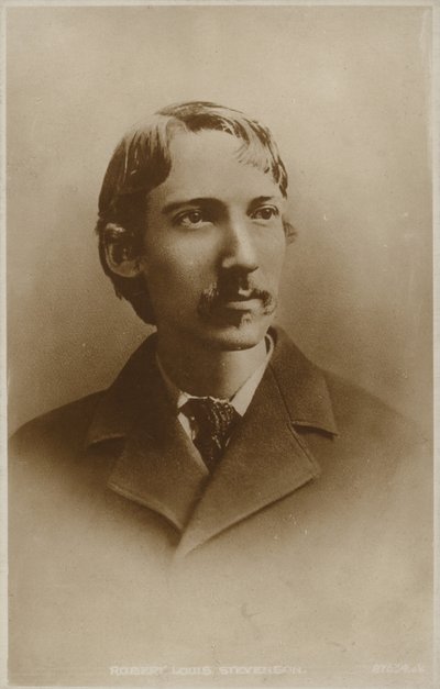 Robert Louis Stevenson (1850-1894), skotsk romanförfattare, poet och reseskribent av English Photographer
