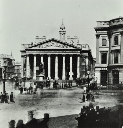 Royal Exchange, Threadneedle Street, City of London, 1880 av English Photographer