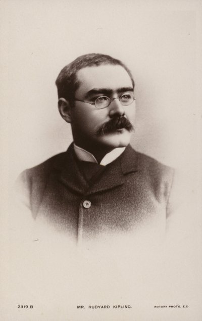 Rudyard Kipling (1865-1936), engelsk novellförfattare, poet och romanförfattare av English Photographer