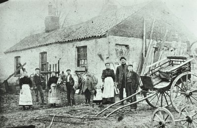 Saint Gothard Road: gårdsstugor, 1880 av English Photographer