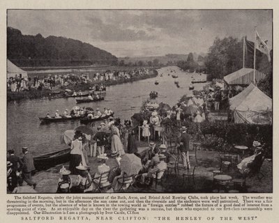 Saltford Regatta, nära Clifton, The Henley of the West av English Photographer