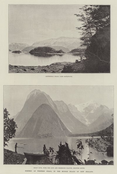 Landskap i västra Otago, på Mellanön i Nya Zeeland av English Photographer