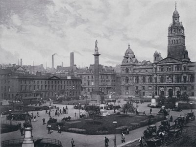 Skottland: Glasgow, George Square (s/v foto) av English Photographer