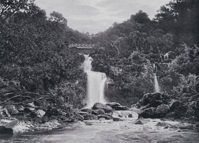 Skottland: Inversnaid Falls, Loch Lomond (s/v foto) av English Photographer