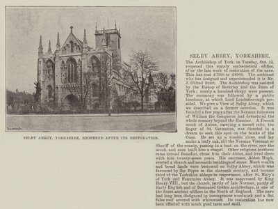 Selby Abbey, Yorkshire, öppnade igen efter sin restaurering av English Photographer