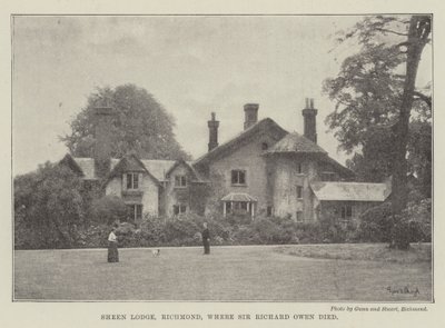 Sheen Lodge, Richmond, där Sir Richard Owen dog av English Photographer