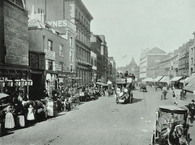 Shoreditch High Street: tittar norrut, 1896 av English Photographer