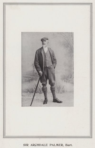 Sir Archdale Palmer, baronet av English Photographer