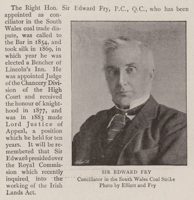 Sir Edward Fry av English Photographer