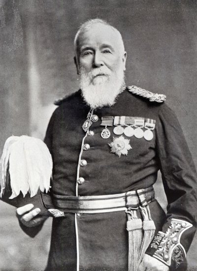 Sir Harry Burnett Lumsden (s/v foto) av English Photographer