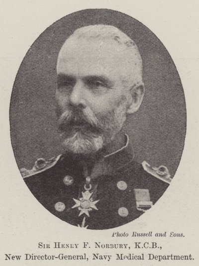 Sir Henry F Norbury, KCB, ny generaldirektör, marinens medicinska avdelning av English Photographer