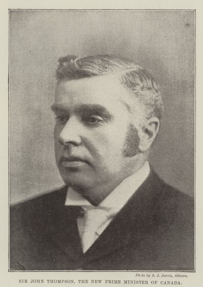 Sir John Thompson, Kanadas nya premiärminister av English Photographer