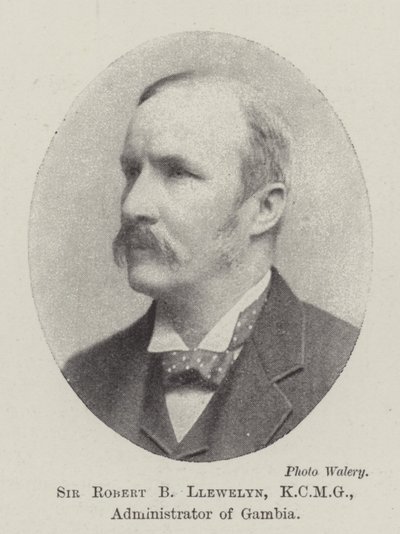 Sir Robert B Llewelyn, KCMG, administratör i Gambia av English Photographer